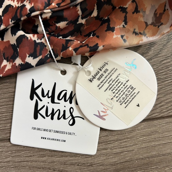 NWT Kulani Kinis Leopard Print Bikini Set Size XS - Picture 2 of 5